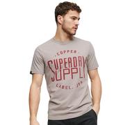 Superdry Copper Label Workwear Short Sleeve T-shirt Beige M Men