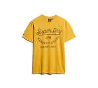 Superdry Copper Label Script Short Sleeve T-shirt Yellow L Men