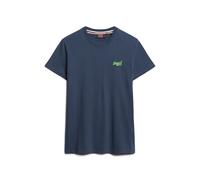 Superdry Men's Essential Organic Cotton T-Shirt with Lauren Logo Navy/Neon Lime XXL