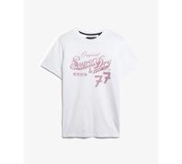 Superdry Leather & Boot Co Script Short Sleeve T-shirt White XL Men