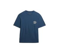 Superdry Merchant Graphic Pocket Short Sleeve T-shirt Blue L Men