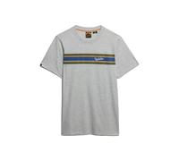 Superdry Outdoor Stripe Logo Rlxd Short Sleeve T-shirt Grey XL Men