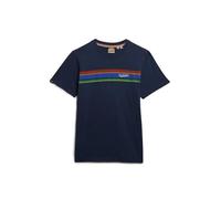 T-shirt Superdry Outdoor Stripe Logo Relaxed Bleu 2XL