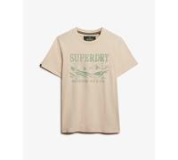 Superdry Retro Outdoor Relaxed Fit Short Sleeve T-shirt Beige M Men