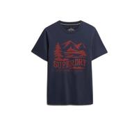 Superdry Retro Outdoor Relaxed Fit Short Sleeve T-shirt Blue L Men