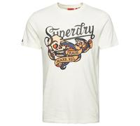 Superdry Tattoo Script Graphic Short Sleeve T-shirt Beige XL Men