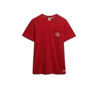 Superdry Vintage Prep Pocket Relaxed Fit Short Sleeve T-shirt Red XL Men
