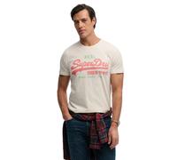 Superdry Vintage Logo Classic Short Sleeve T-shirt Beige L Men