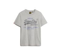 Superdry Men's Vintage Logo Heritage Relaxed T-Shirt, College Grey Marl, S