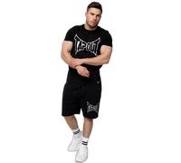 Tapout Men's Lifestyle Basic Tee T-Shirt, Black/White, S
