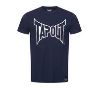 Tapout Men's Lifestyle Basic Tee T-Shirt, Navy/White, XXL