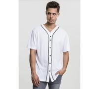Urban Classics Men's Baseball Jersey Casual Sports Shirt , White, XXL