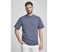 URBAN CLASSICS Men's Basic Crew Neck Tall Tee, Oversized Short Sleeves T-Shirt with Dropped Shoulders, 100% Jersey Cotton, in vintageblue, S