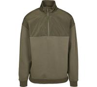 Urban Classics Military Troyer Long Sleeve T-shirt Green M Men
