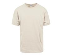 Urban Classics Men's Oversized T-Shirt – Long, Round Neck, Dropped Shoulders, 100% Cotton – Sand L