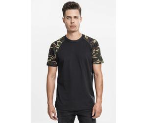 T-shirt Urban Classic raglan contract Noir S