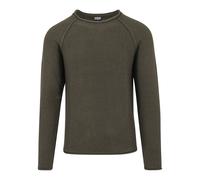 Urban Classics Men's Raglan Wideneck Sweater Sweatshirt, Green (Olive 176), S