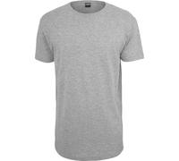 Urban Classics Men's Shaped Long T-Shirt, grey, Large (Manufacturer Size: L)