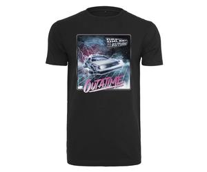 T-shirt Urban Classics back to the future outatime Noir M