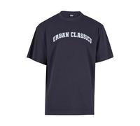 T-shirt Urban Classics College Logo Tall Bleu M