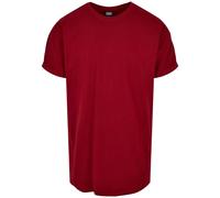T-shirt Urban Classics Long Shaped Turnup Rouge XS