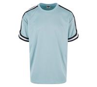 Urban Classics Oversized Stripes Mesh Short Sleeve T-shirt Blue M Men