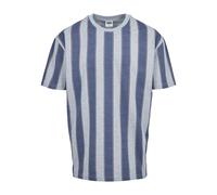Urban Classics Men's Printed Oversized Bold Stripe Tee T-Shirt, Vintage Blue, S