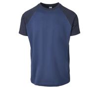 Urban Classics Men's Raglan Contrast Tee T Shirt, Dark Blue/Midnight Navy, S UK