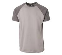 Urban Classics Men's Raglan Contrast Tee T-Shirt, Asphalt/Darkshadow, S