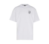 T-shirt Urban Classics Shiny Logo Tall Blanc S