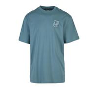 T-shirt Urban Classics Shiny Logo Tall Bleu M