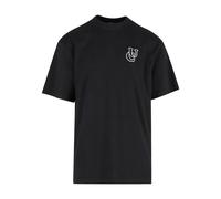 T-shirt Urban Classics Shiny Logo Tall Noir M