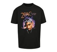 Mister Tee Men's Tupac All Eyez On Me Anniversary Oversize Tee T-Shirt, Black, XS