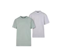 Urban Classics Men's Tb006a-tall Tee 2-Pack T-Shirt, Frostmint + White, L