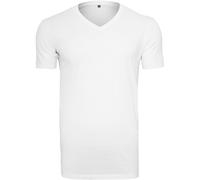 T-shirt V-neck Tee Build Your Brand Light Cotton Printable Single Jersey Men