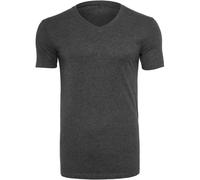 T-shirt V-neck Tee Build Your Brand Light Cotton Printable Single Jersey Men