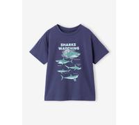T-Shirt with Animal Motif for Boys slate blue