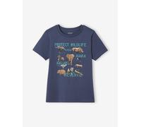 T-Shirt with Animal Motifs for Boys slate blue