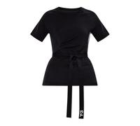 T-shirt with drawstrings - female - Y-3 - T-Shirts - Black - 2XS - Tops 2XS