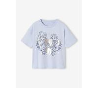 T-Shirt with FROZEN Sleeves, for Girls sky blue