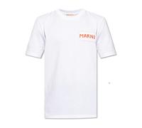T-shirt with logo - male - Marni - T-Shirts - White - S - Tops S