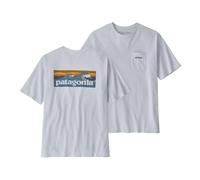 Patagonia Boardshort Logo Pocket Responsibili-Tee Short Sleeve T-Shirt White - M