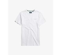 T-shirt with logo Superdry Essential Serif Blanc S