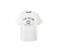 T-shirt with logo Tom Tailor Blanc XL