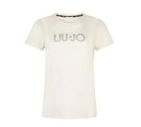T-shirt with rhinestones - female - Liu Jo - T-Shirts - White - L - Tops L