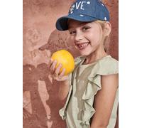 T-Shirt with Ruffles for Girls sage green