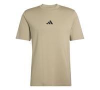 adidas Men's Essentials Small Logo Single Jersey TEE, Wonder Cargo/Black, XXL