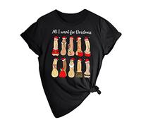 T-Shirt Women's Sexy The Ugly Christmas Shirt for Men Saint Shirt Dirty Christmas Funny Christmas Piece Gift for Christmas Secret Santa Gift Matching Pullover Women's Turquoise, black, M