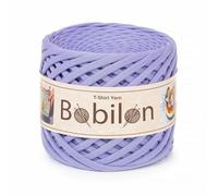 T-Shirt Yarn Ball - 3-5 mm Organic Cotton Jersey for Crochet, Knitting, Macrame, DIY Crafts - Soft Textile Ribbon - Lavender