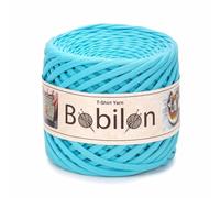 T-Shirt Yarn Ball - 3-5 mm Organic Cotton Jersey for Crochet, Knitting, Macrame, DIY Crafts - Soft Textile Ribbon - Arctic